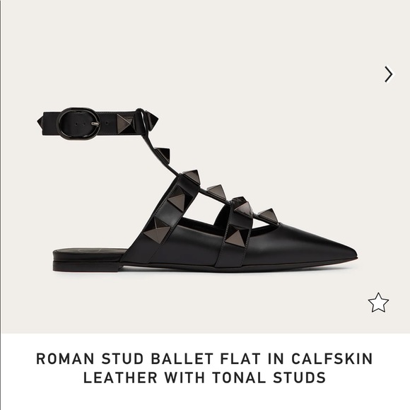 Brand new never been worn Valentino Roman stud Black on black with Box, dust bag - Picture 3 of 3